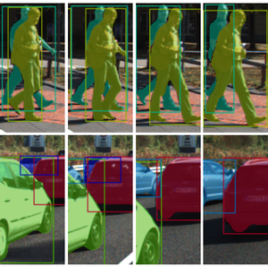 MOTS: Multi-Object Tracking and Segmentation